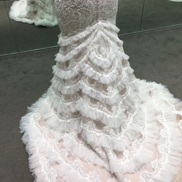 NWT Galina Signature Lace Gown Sz 10 - Picture 4 of 8